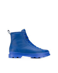 Blue Leather Work Boots
