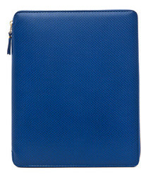 Comme des Garcons Luxury Leather Ipad Case In Blue