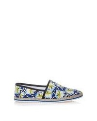 Mother of Pearl Animal And Flower Print Espadrilles