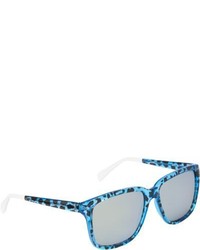 Blue Leopard Sunglasses