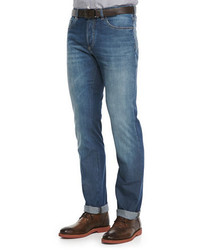 Brunello Cucinelli Lightweight Medium Wash Jeans Indigo