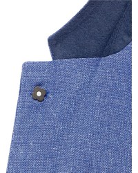 Lardini Wool Linen Cotton Hopsack Blazer
