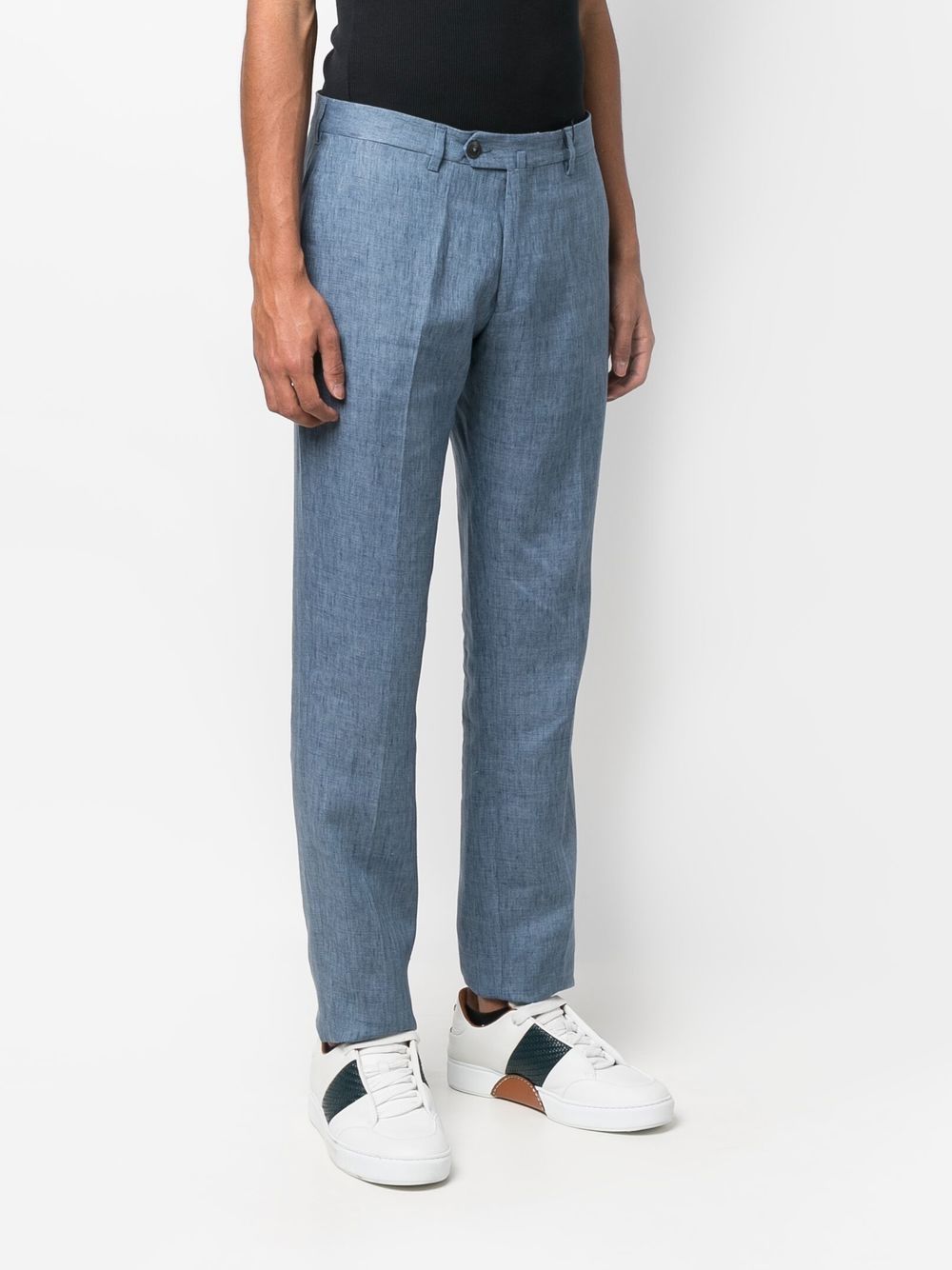 Emporio Armani Straight Leg Chinos, $243 | farfetch.com | Lookastic