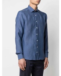 Mp Massimo Piombo Button Up Linen Shirt