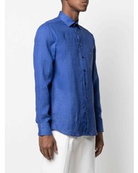 Etro Pegaso Embroidery Linen Shirt