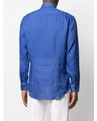 Etro Pegaso Embroidery Linen Shirt