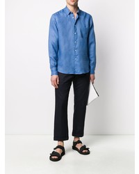 PENINSULA SWIMWEA R Single Pocket Linen Shirt