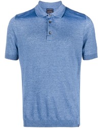 Paul & Shark Linen Short Sleeve Polo Shirt