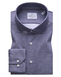 Emanuel Berg 4flex Knit Modern Fit Long Sleeve Button Up Shirt
