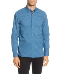 Ted Baker London Bassin Slim Fit Textured Button Up Shirt