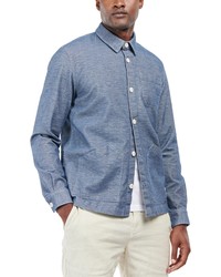 Barbour Carew Stretch Cotton Button Up Shirt In Navy At Nordstrom
