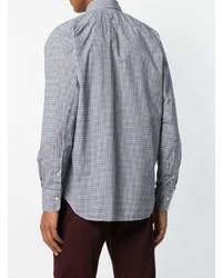 Canali Checked Fitted Shirt