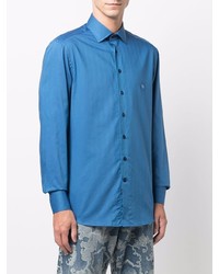 Etro Embroidered Logo Button Up Shirt