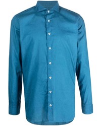Lardini Long Sleeve Buttoned Cotton Shirt