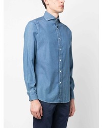 Moorer Long Sleeve Cotton Shirt