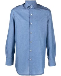 Finamore 1925 Napoli Long Sleeve Cotton Shirt