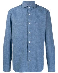 Barba Slim Fit Buttoned Shirt