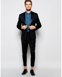 Asos Smart Shirt In Teal With Long Sleeves In Regular Fit