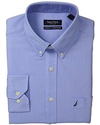 Nautica Solid Oxford Button Down Collar Dress Shirt
