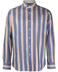 Xacus Stripe Pattern Long Sleeve Shirt