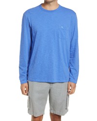Tommy Bahama Bali Beach Long Sleeve Cotton T Shirt In Blues At Nordstrom
