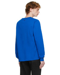 AMI Alexandre Mattiussi Blue Ami De Cur Long Sleeve T Shirt