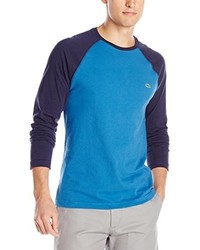 Lacoste Long Sleeve Color Block Jersey Regular Fit Baseball Tee Shirt