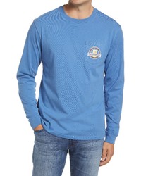 Southern Tide Quality Brew Long Sleeve Pocket Cotton Graphic Tee
