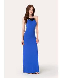 Bebe Necklace Halter Maxi Dress