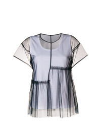 P.A.R.O.S.H. Short Sleeved Tulle Top