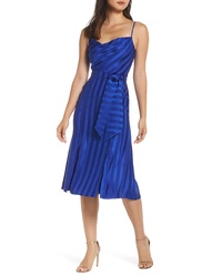 Keepsake the Label Abound Shadow Stripe Tea Length Dress