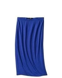 Oxford Collections, Inc. Mossimo Twisted Hem Skirt Blue Xs