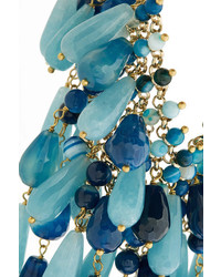 Rosantica Antica Gold Tone Multi Stone Necklace Blue