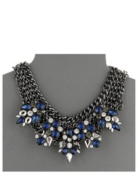 GUESS Clustered Stones On Multi Chain Necklace