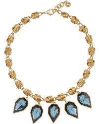 Lulu Frost Galactic Gold Tone Crystal Necklace