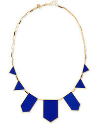 House Of Harlow Geometric Station Necklace Cobalt Blue