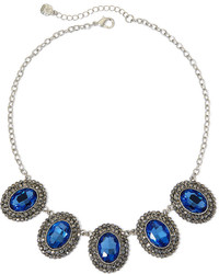 Monet Jewelry Monet Blue And Gray Crystal Collar Necklace