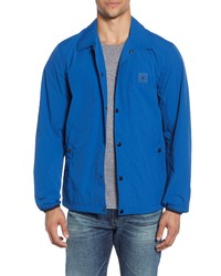 Blue Nylon Shirt Jacket