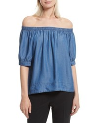 Kate Spade New York Off The Shoulder Chambray Top