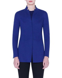 Akris Reversible Bicolor Cashmere Blend Jersey Jacket