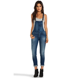 Frankie B. Jeans Hipster Overall With Leather Strap