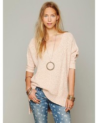 Free People Chunky Oversized Pullover