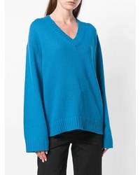 Prada Oversized V Neck Sweater