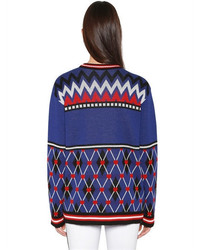 MSGM Oversized Wool Blend Sweater