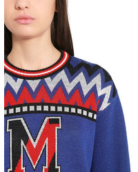 MSGM Oversized Wool Blend Sweater