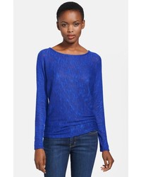 Whetherly Jacqui Oversized Boucle Sweater Cobalt Small