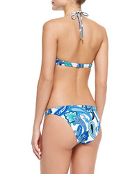 Etro Paisley Print Halter Bikini