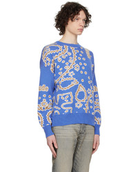 Rhude Blue Bandana Sweater