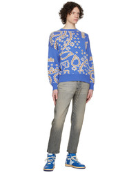 Rhude Blue Bandana Sweater
