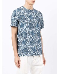 Etro Paisley Print Cotton T Shirt